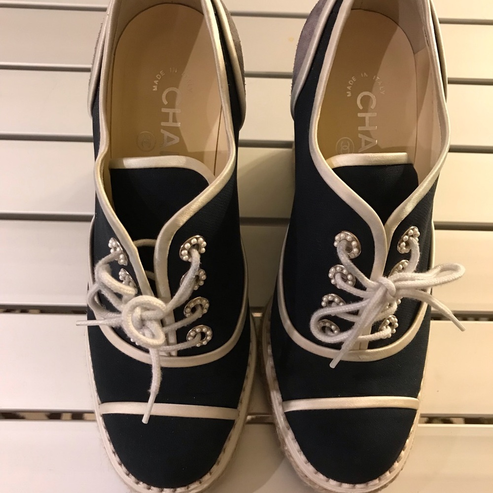 Chanel Espadrille wedges
